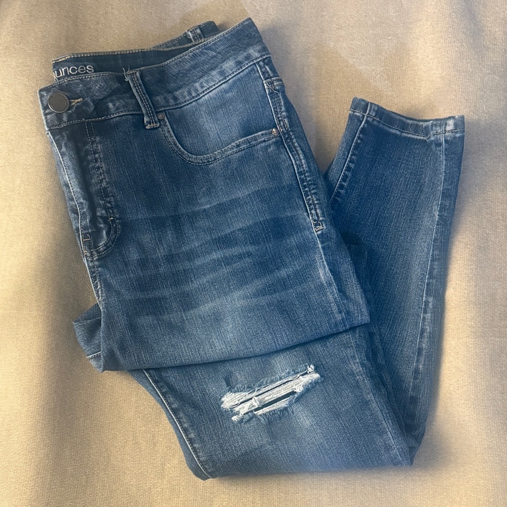 Maurices Dark Blue Skinny Jeans